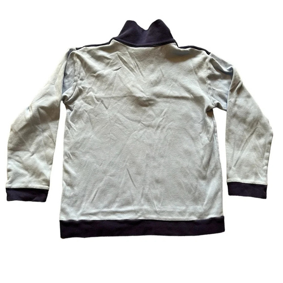 Little English Boys Size 8 Hastings Half-Zip Navy/Light Blue Pullover Colorblock - Picture 2 of 4